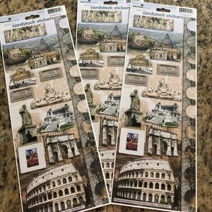 Rome Italy scrapbook stickers